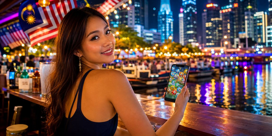 Pemain Malaysia menyemak keputusan loteri 4D dalam talian di Kuala Lumpur melalui platform 2031